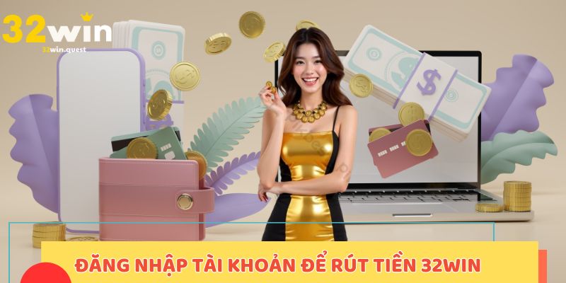 Đăng nhập tài khoản để có thể rút tiền 32win