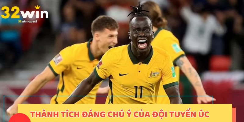 Thành tích đáng chú ý của đội tuyển Úc